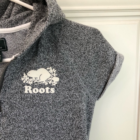 Roots salt and pepper hooded sweatshirt dress - Picture 3 of 12
